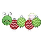 Ornament Caterpillar Applique | Machine Embroidery Designs by JuJu