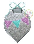 Ornament Pennant Applique | Machine Embroidery Designs by JuJu