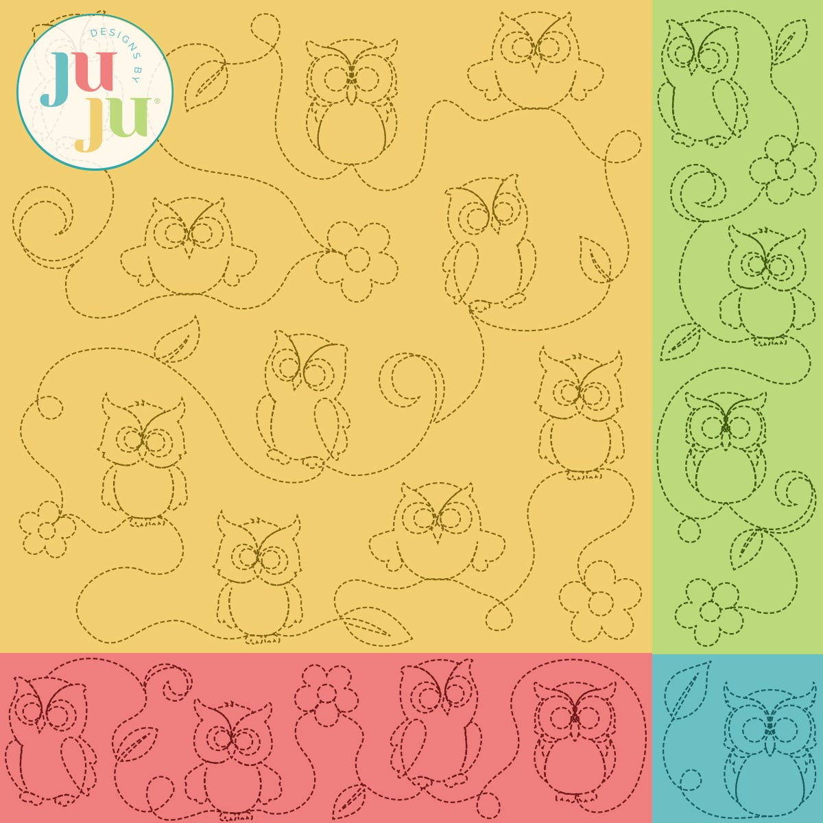 Owls Quilting Backdrops Design