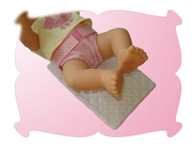 Dolly Diaper and Changing Pad | Machine Embroidery Designs by JuJu