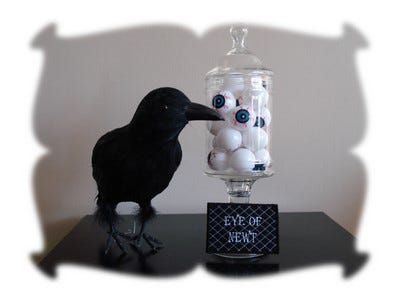 Bad Witch Halloween Candy Jar Tags | Machine Embroidery Designs by JuJu