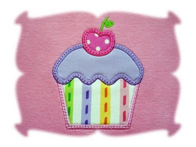 Cupcake Applique | Machine Embroidery Designs by JuJu