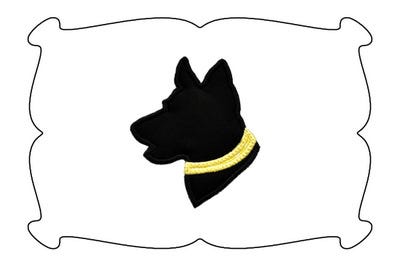 German Sheppard Applique | Machine Embroidery Designs by JuJu