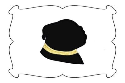 Pug Applique | Machine Embroidery Designs by JuJu
