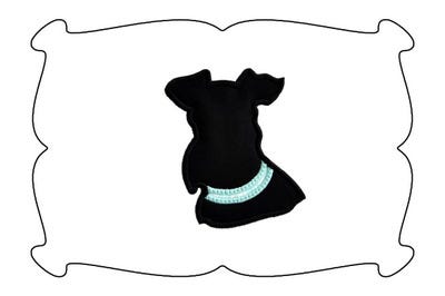 Schnauzer Applique | Machine Embroidery Designs by JuJu