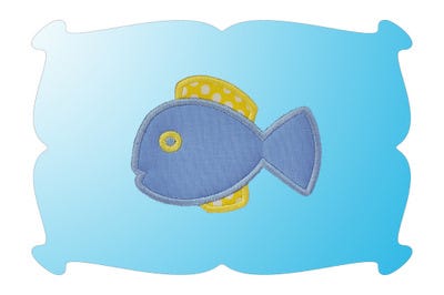Tropical Fish 1 Applique | Machine Embroidery Designs by JuJu
