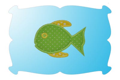 Tropical Fish 2 Applique | Machine Embroidery Designs by JuJu