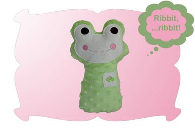 Lily The Frog | Machine Embroidery Designs by JuJu