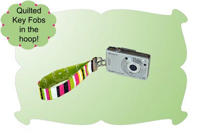 Quilted Key Fobs 2 | Machine Embroidery Designs by JuJu