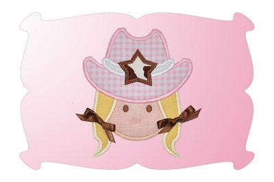 Cowgirl Applique | Machine Embroidery Designs by JuJu