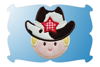 Cowboy Applique | Machine Embroidery Designs by JuJu