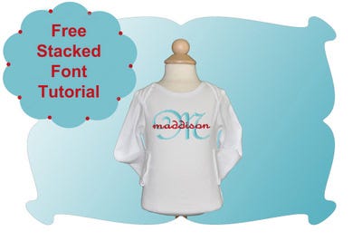 Stacked Monogram Font Tutorial
