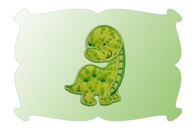 Dinosaur Luvosaur Applique | Machine Embroidery Designs by JuJu
