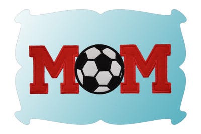 Soccer Mom Applique | Machine Embroidery Designs by JuJu