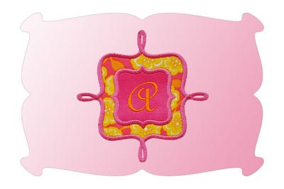 Font Frame 3 Applique | Machine Embroidery Designs by JuJu