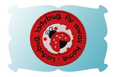 Ladybug Ladybug Applique | Machine Embroidery Designs by JuJu