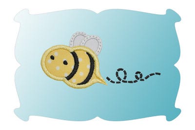 Bumble Bee Applique | Machine Embroidery Designs by JuJu