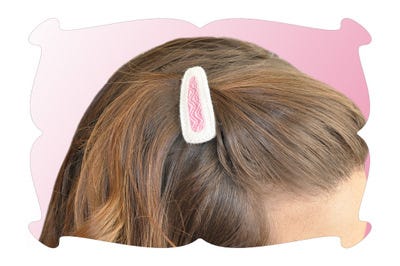 Lil Bunny Ears Snap Clip Covers | Machine Embroidery Designs by JuJu