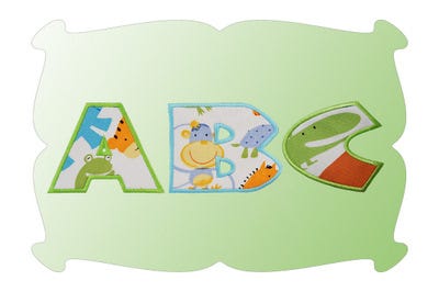 Safari Applique Font | Machine Embroidery Designs by JuJu