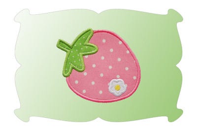 Strawberry Applique | Machine Embroidery Designs by JuJu