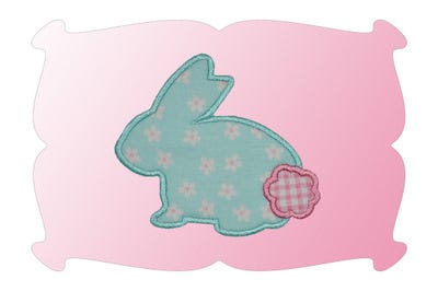 Bunny Silhouette 2 Applique | Machine Embroidery Designs by JuJu