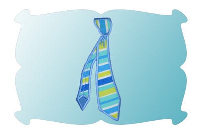 Neck Tie Applique | Machine Embroidery Designs by JuJu