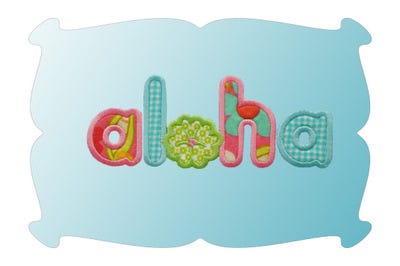 Aloha Applique | Machine Embroidery Designs by JuJu