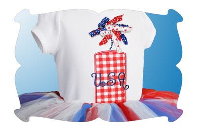 Korker Ribbbon Firecracker Applique | Machine Embroidery Designs by JuJu