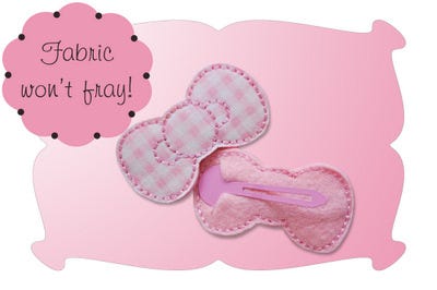 Hair Bow Snap Clip Cover | Machine Embroidery Designs by JuJu
