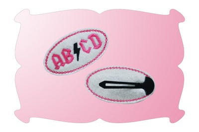 ABCD (AC/DC) Snap Clip Cover In The Hoop | Machine Embroidery Designs by JuJu