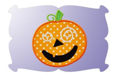 Jack O Lantern Applique | Machine Embroidery Designs by JuJu
