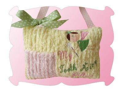 Tooth Fairy Pillow Set For Girls | Machine Embroidery Designs by JuJu