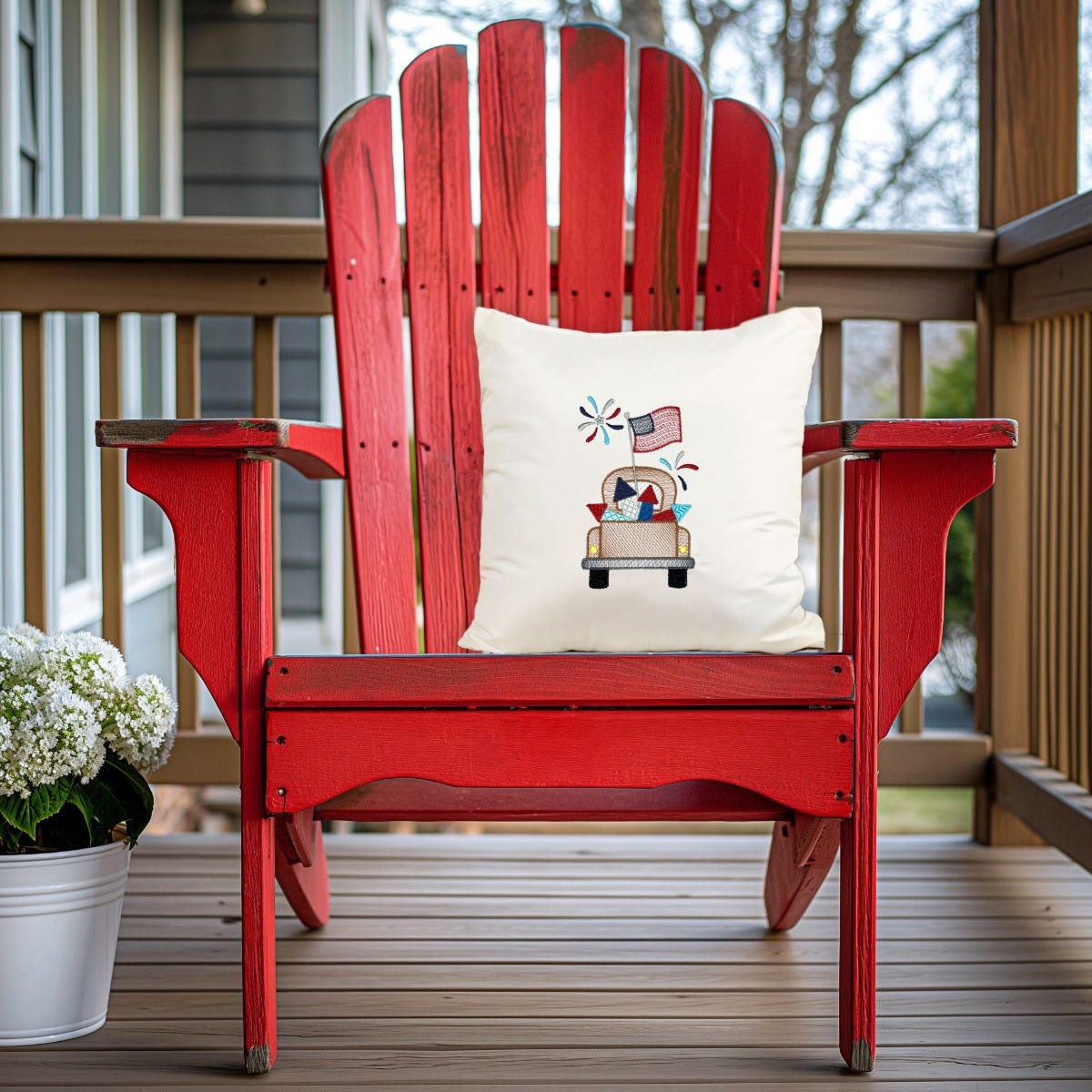 Americana Sketch | Machine Embroidery Designs by JuJu