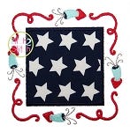 Patriotic Applique Frame | Machine Embroidery Designs by JuJu