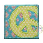 Peace Sign Box Applique | Machine Embroidery Designs by JuJu