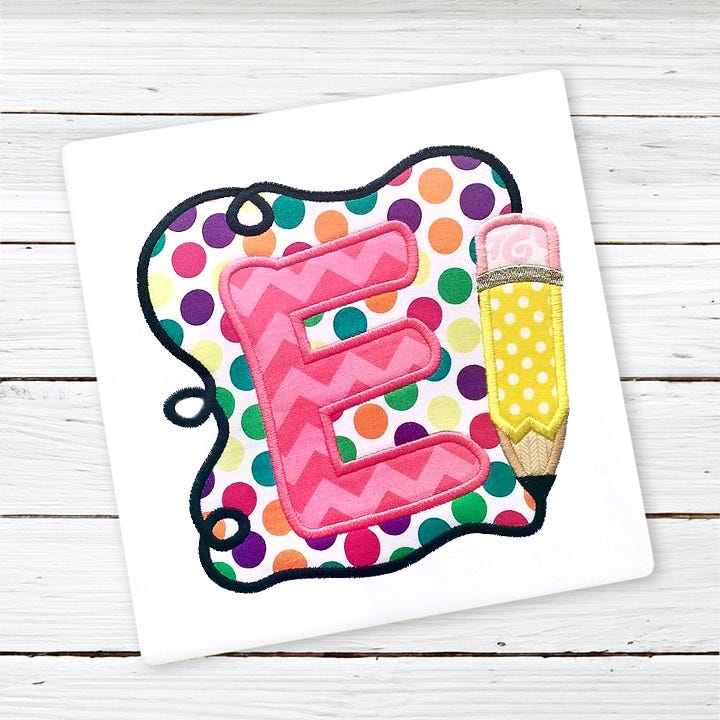 Pencil Frame Alphabet | Machine Embroidery Designs by JuJu