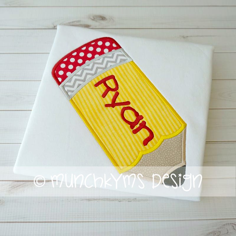 Pencil | Machine Embroidery Designs by JuJu