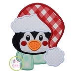 Penguin Fluffy Hat Applique | Machine Embroidery Designs by JuJu