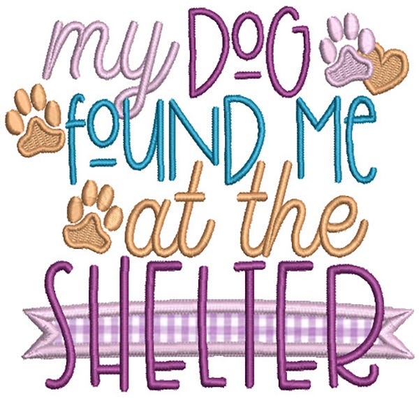 Pet Rescue Word Art Machine Embroidery Designs by JuJu