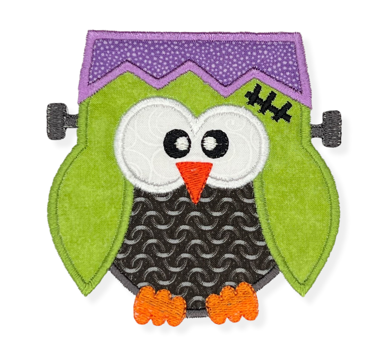 Frankenowl Applique | Machine Embroidery Designs by JuJu