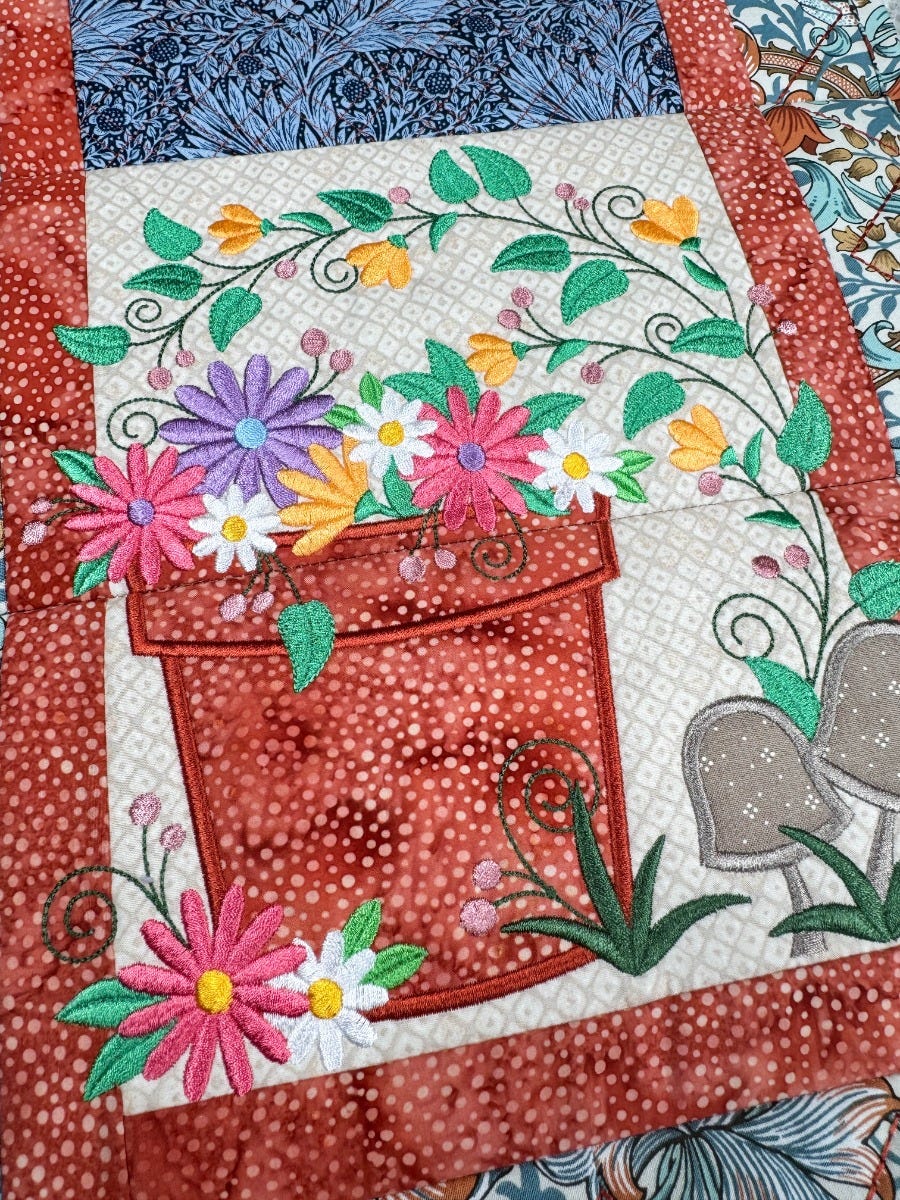 ITH Modular Seasonal Table Runner 2 | Machine Embroidery Designs by JuJu