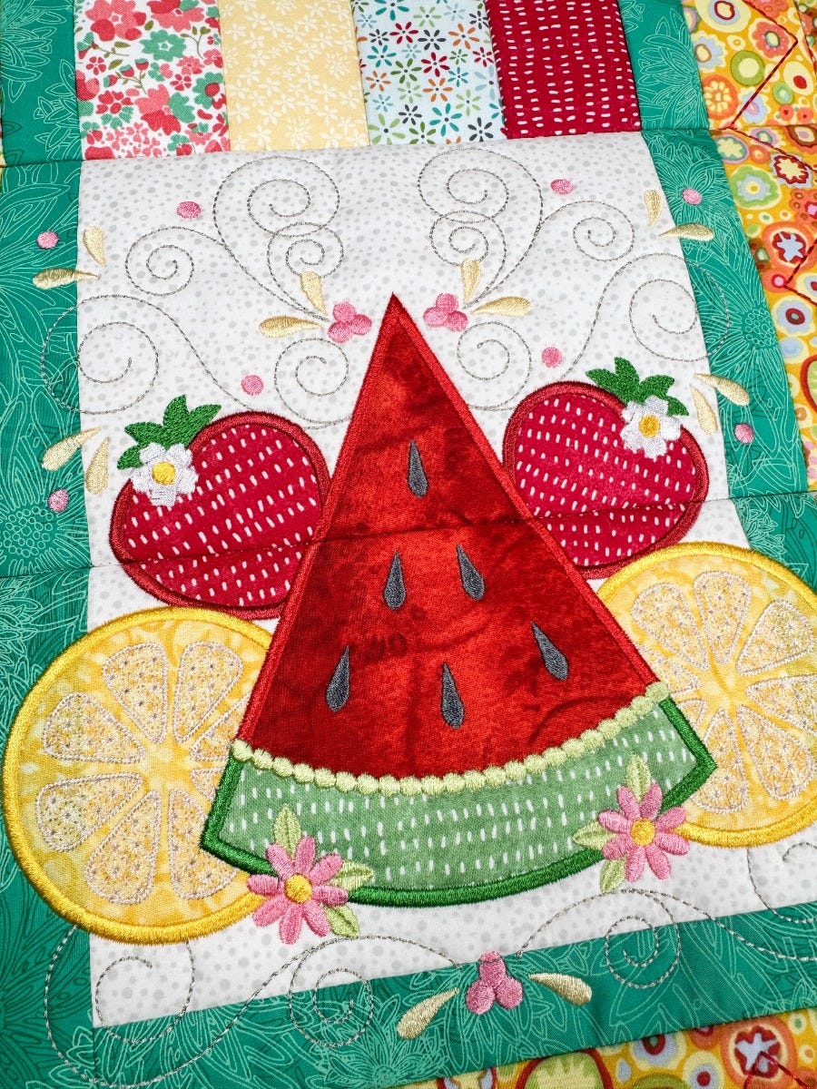 ITH Modular Seasonal Table Runner 2 | Machine Embroidery Designs by JuJu