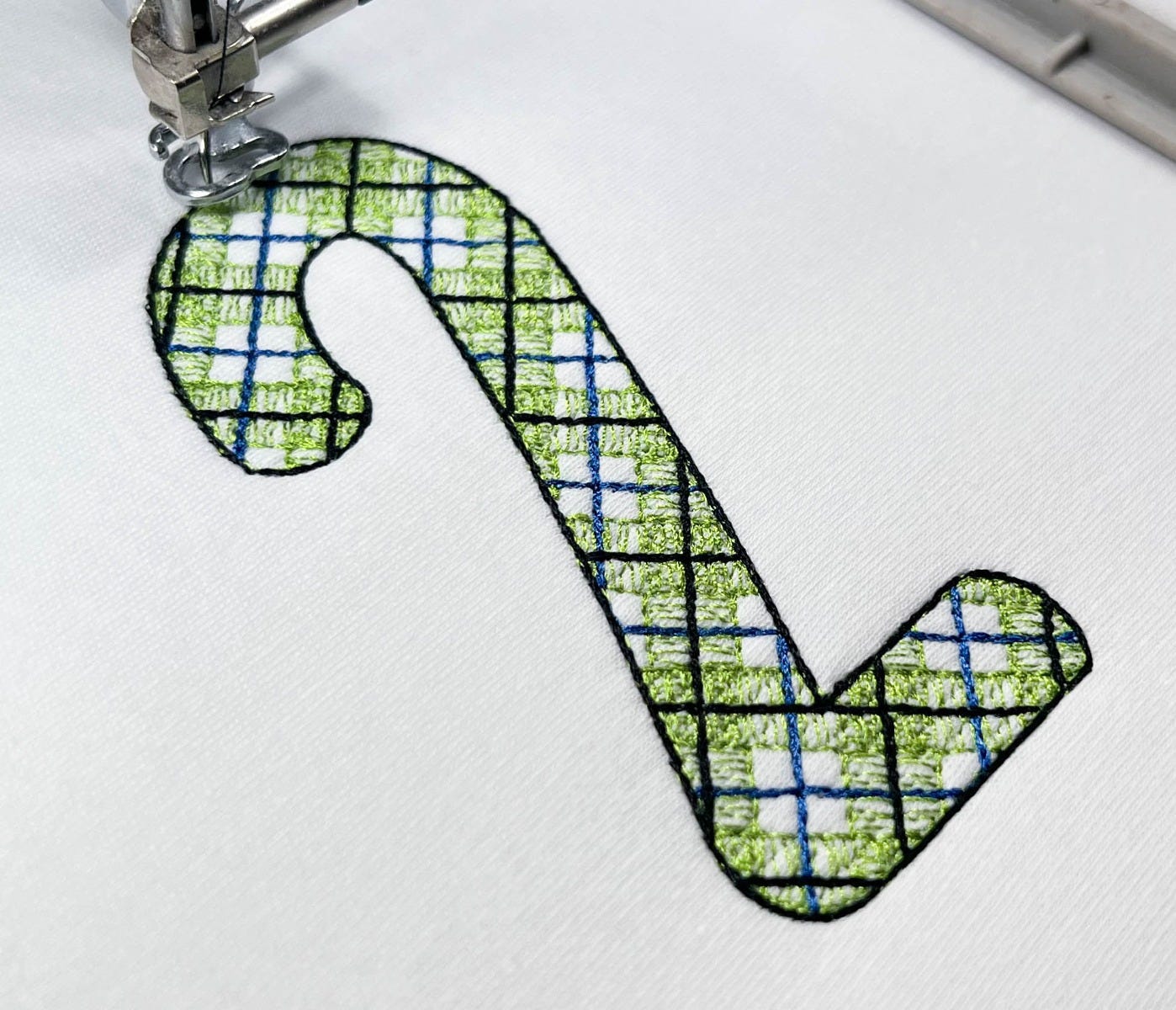 Simply Plaid Numbers | Machine Embroidery Designs by JuJu