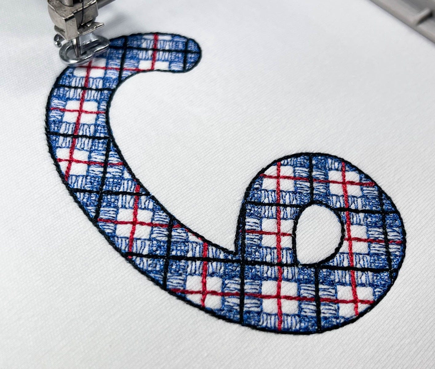 Simply Plaid Numbers | Machine Embroidery Designs by JuJu