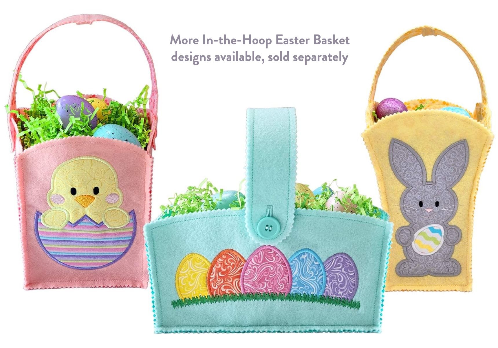 ITH Easter Egg Basket | Machine Embroidery Designs by JuJu