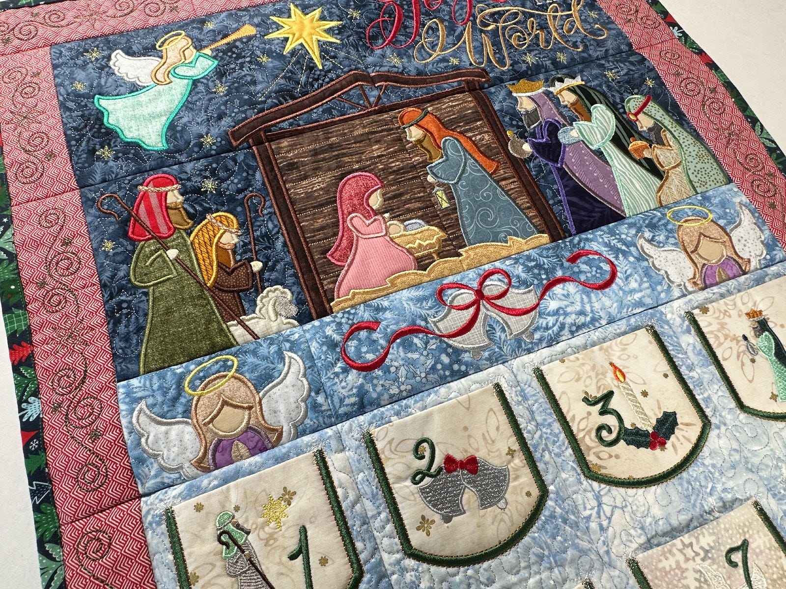ITH Nativity Advent Calendar | Machine Embroidery Designs by JuJu