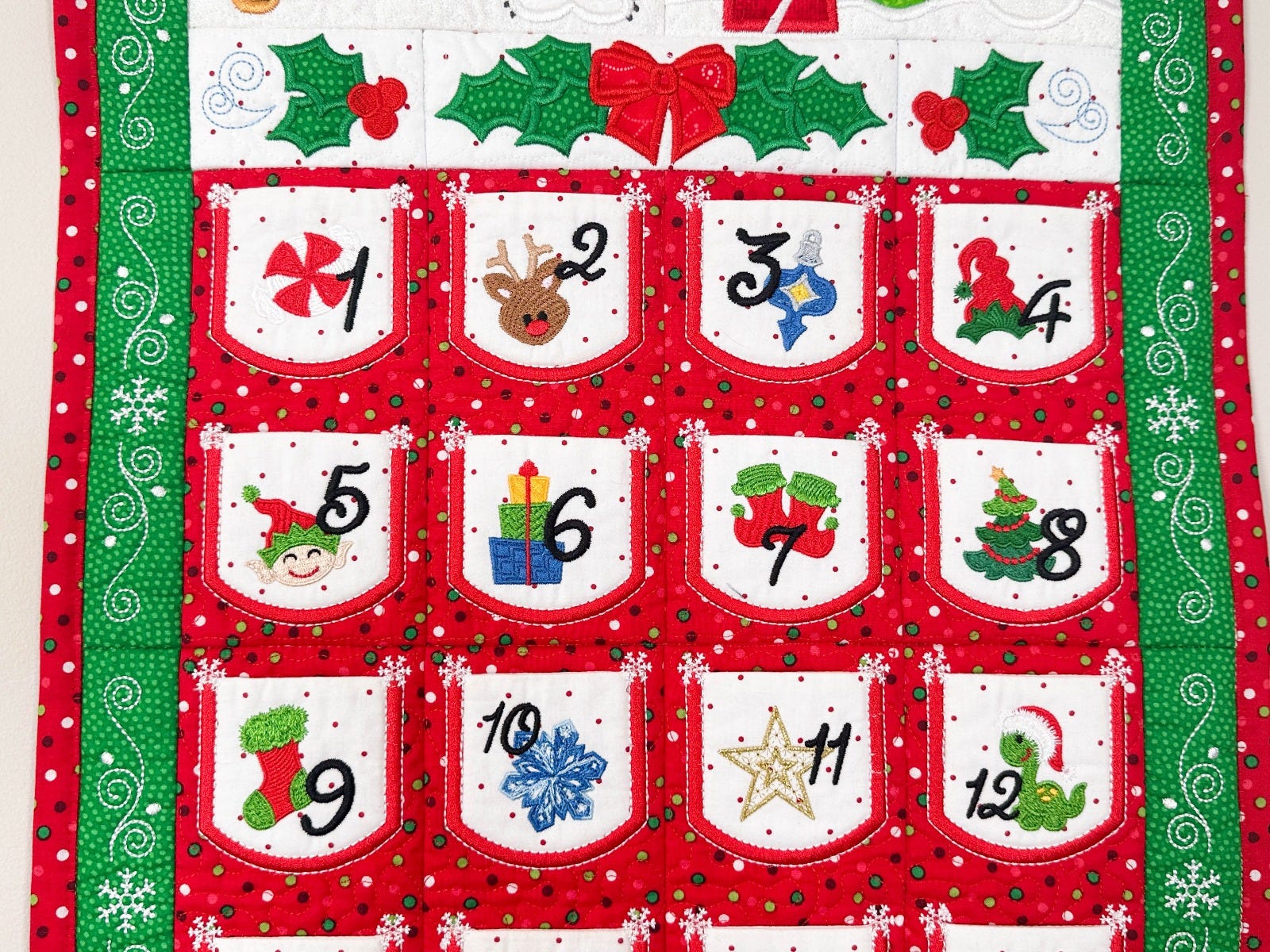 ITH Whimsical Advent Calendar | Machine Embroidery Designs by JuJu