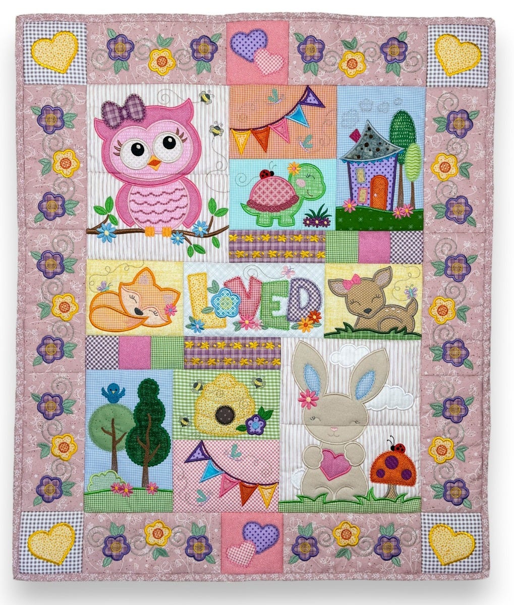 ITH Sugar and Spice Baby Quilt | Machine Embroidery Designs by JuJu