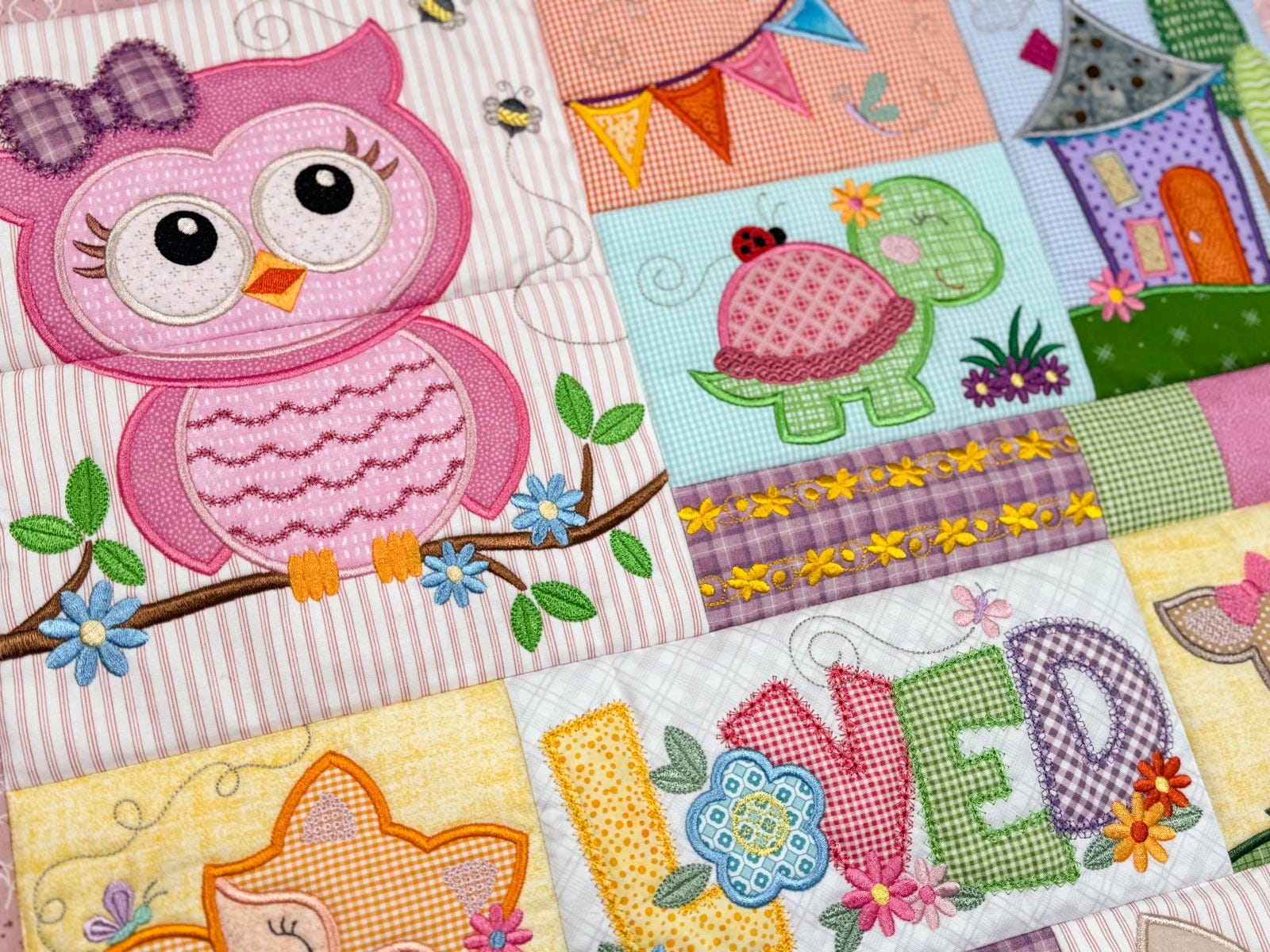 ITH Sugar and Spice Baby Quilt | Machine Embroidery Designs by JuJu