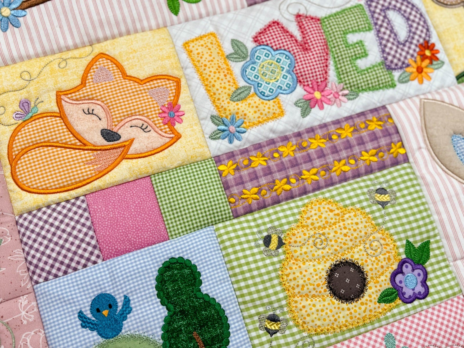 ITH Sugar and Spice Baby Quilt | Machine Embroidery Designs by JuJu